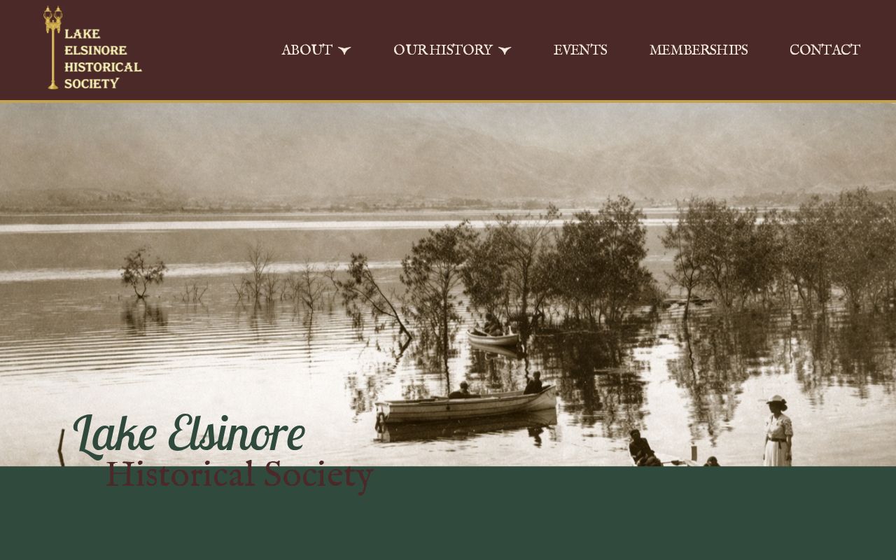 Lake Elsinore city directory view of the Lake Elsinore Historical Society