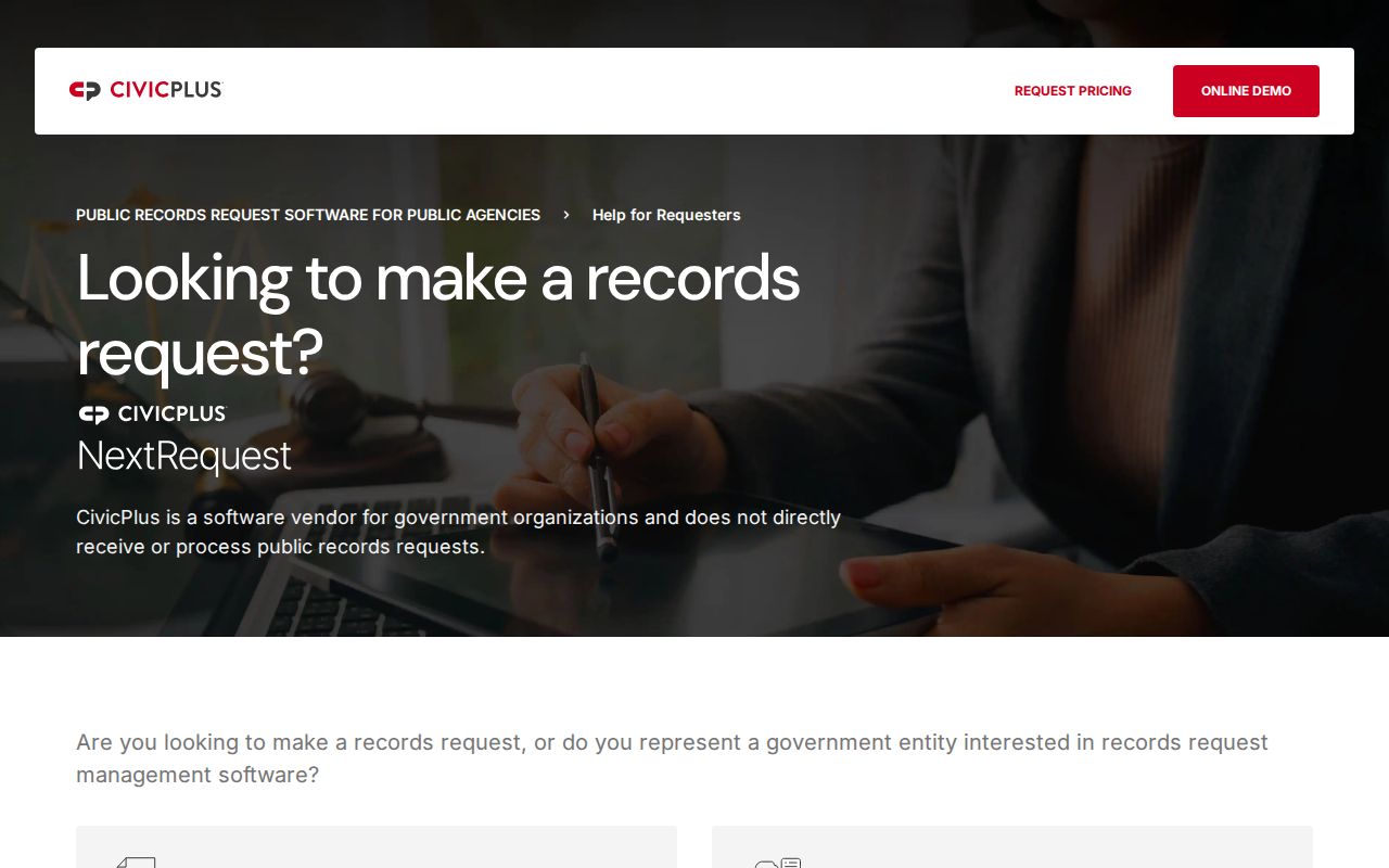Lake Elsinore neighbors view of the city public records request portal