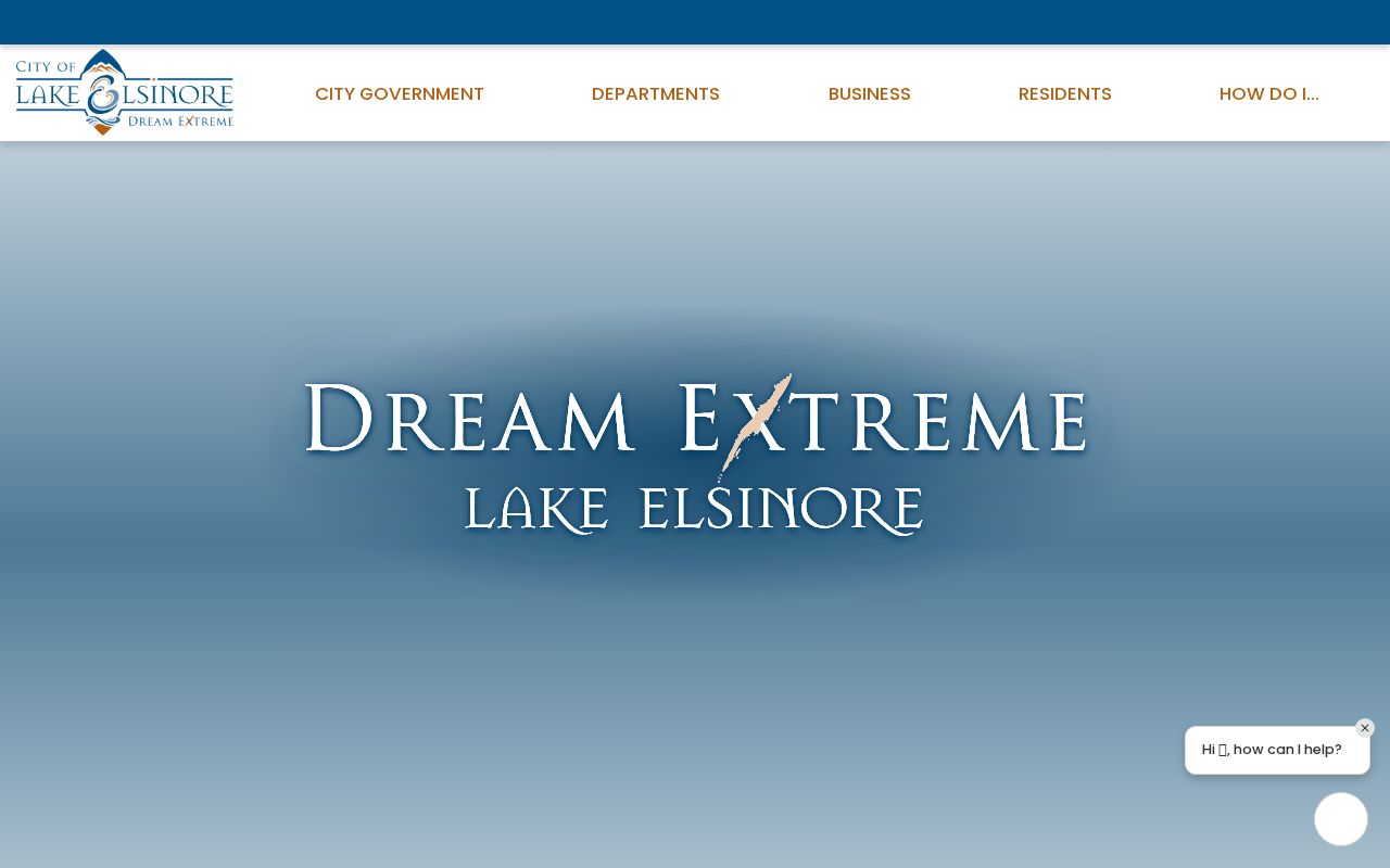 Lake Elsinore ZIP code directory view of city boundary and service information